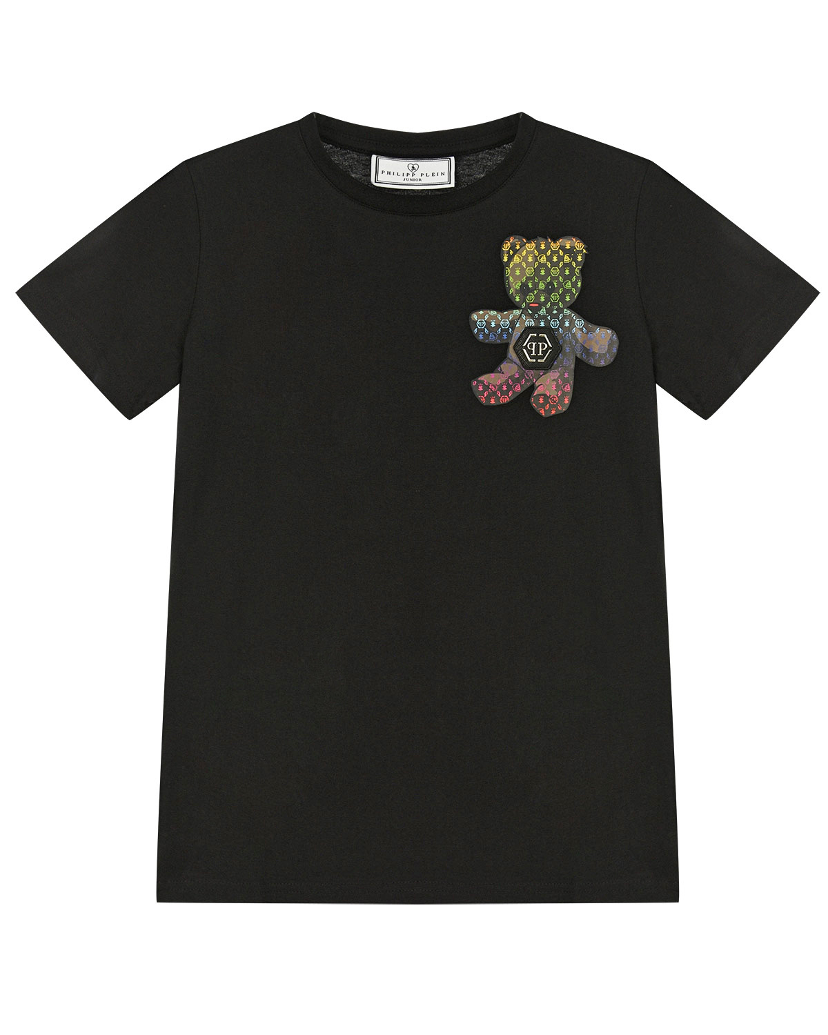 

Черная футболка с принтом "Teddy" Philipp Plein детская, Черный, Черная футболка с принтом "Teddy" Philipp Plein детская