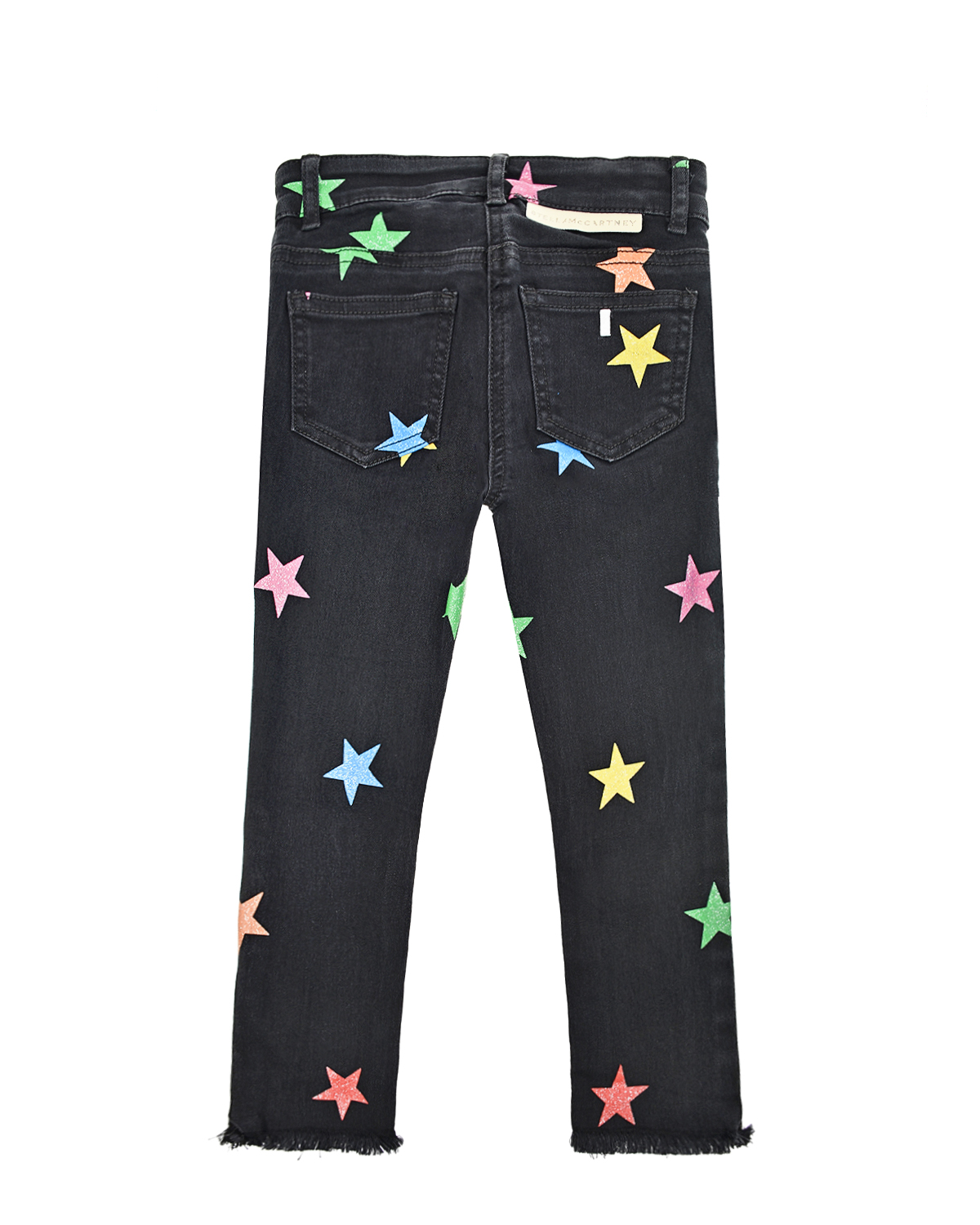Черные джинсы с принтом "Звезды" Stella McCartney детские, размер 104, цвет черный - фото 2