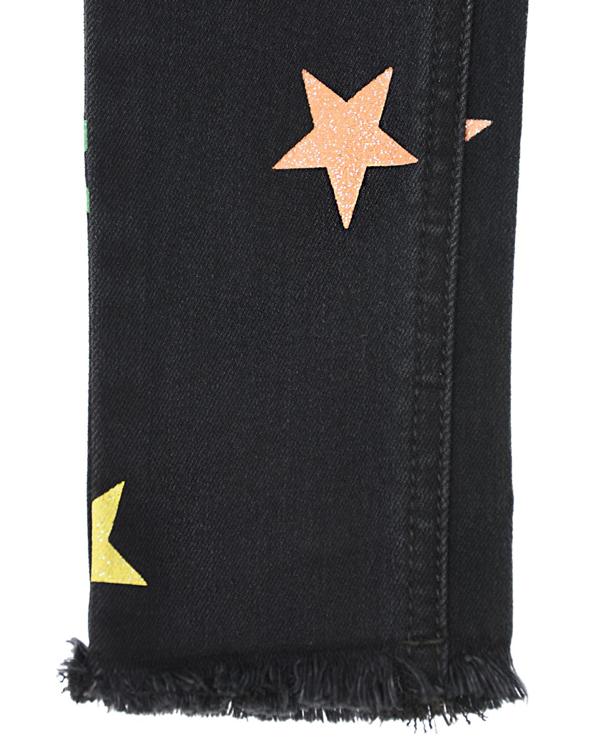 Черные джинсы с принтом "Звезды" Stella McCartney детские, размер 104, цвет черный - фото 4
