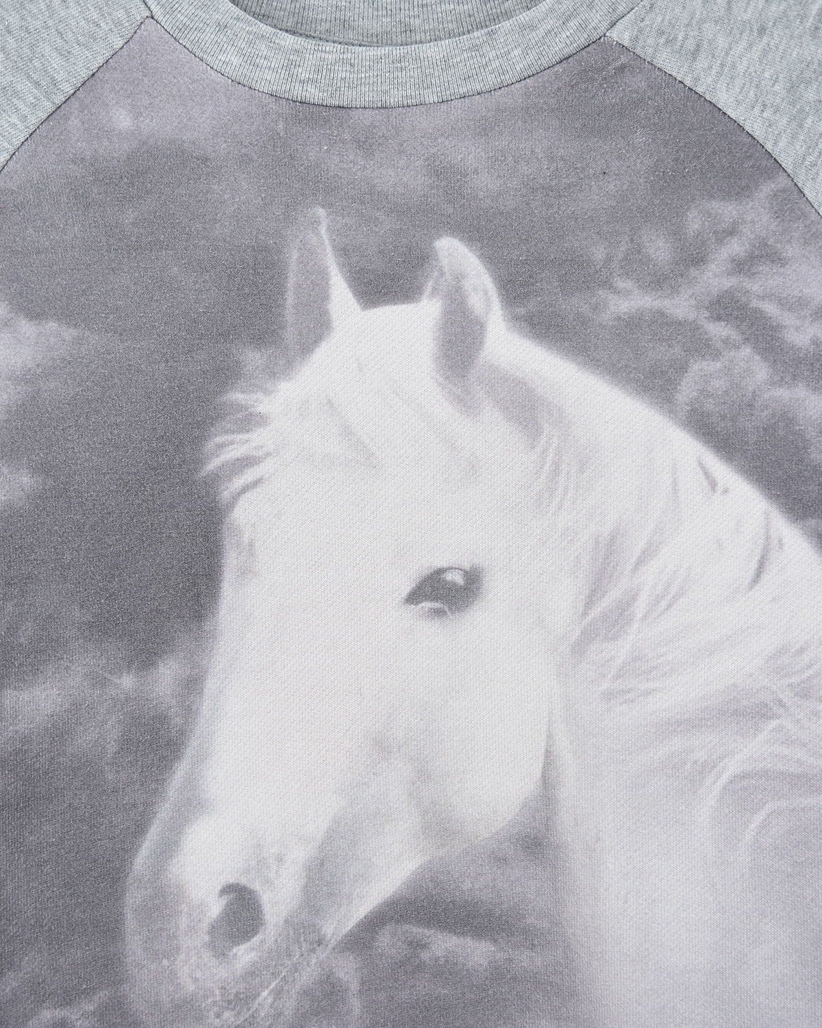 Серый свитшот с принтом "лошадь" Stella McCartney детский, размер 140 - фото 3
