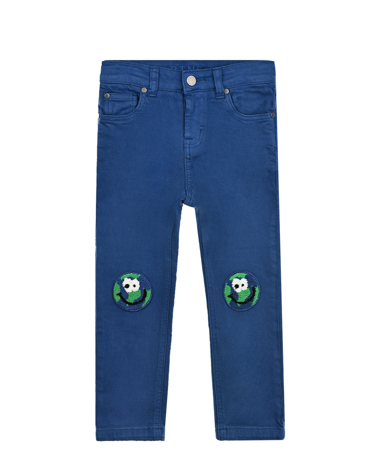 Синие джинсы с патчами на коленях Stella McCartney детские