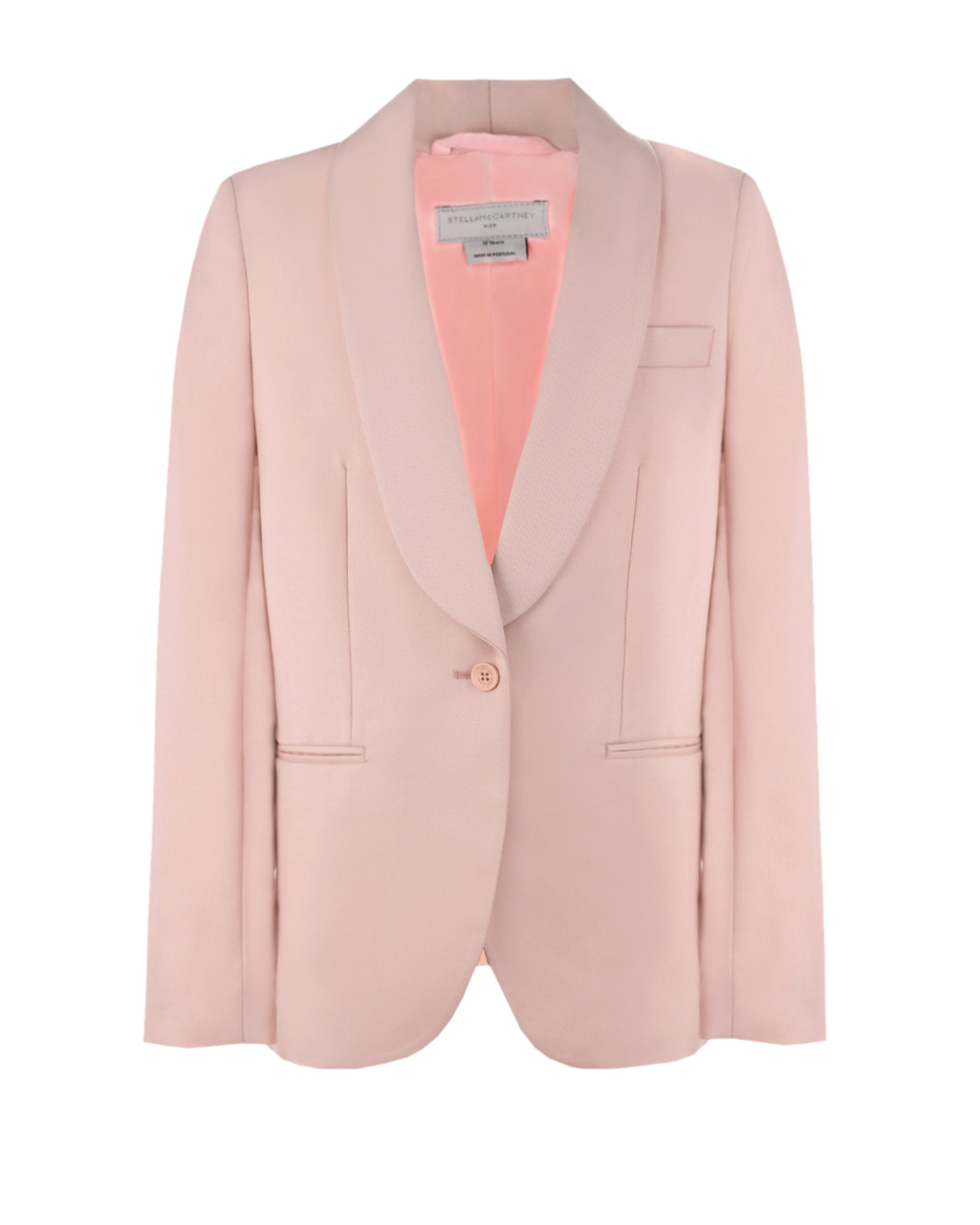 Розовый костюм из шерстяной ткани Stella McCartney детский, размер 128, цвет нет цвета - фото 2