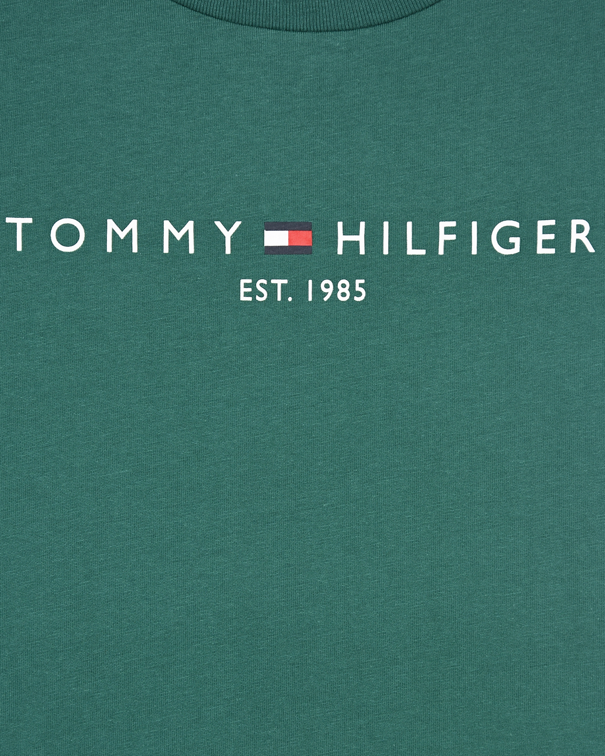 Зеленая футболка с логотипом Tommy Hilfiger детская, размер 116, цвет зеленый - фото 3