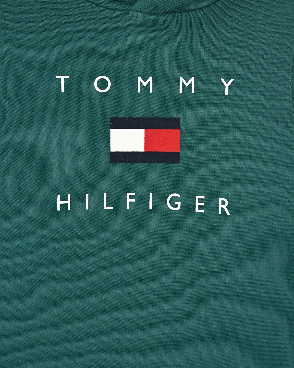 Зеленая толстовка-худи с логотипом Tommy Hilfiger детская, размер 104, цвет зеленый - фото 3