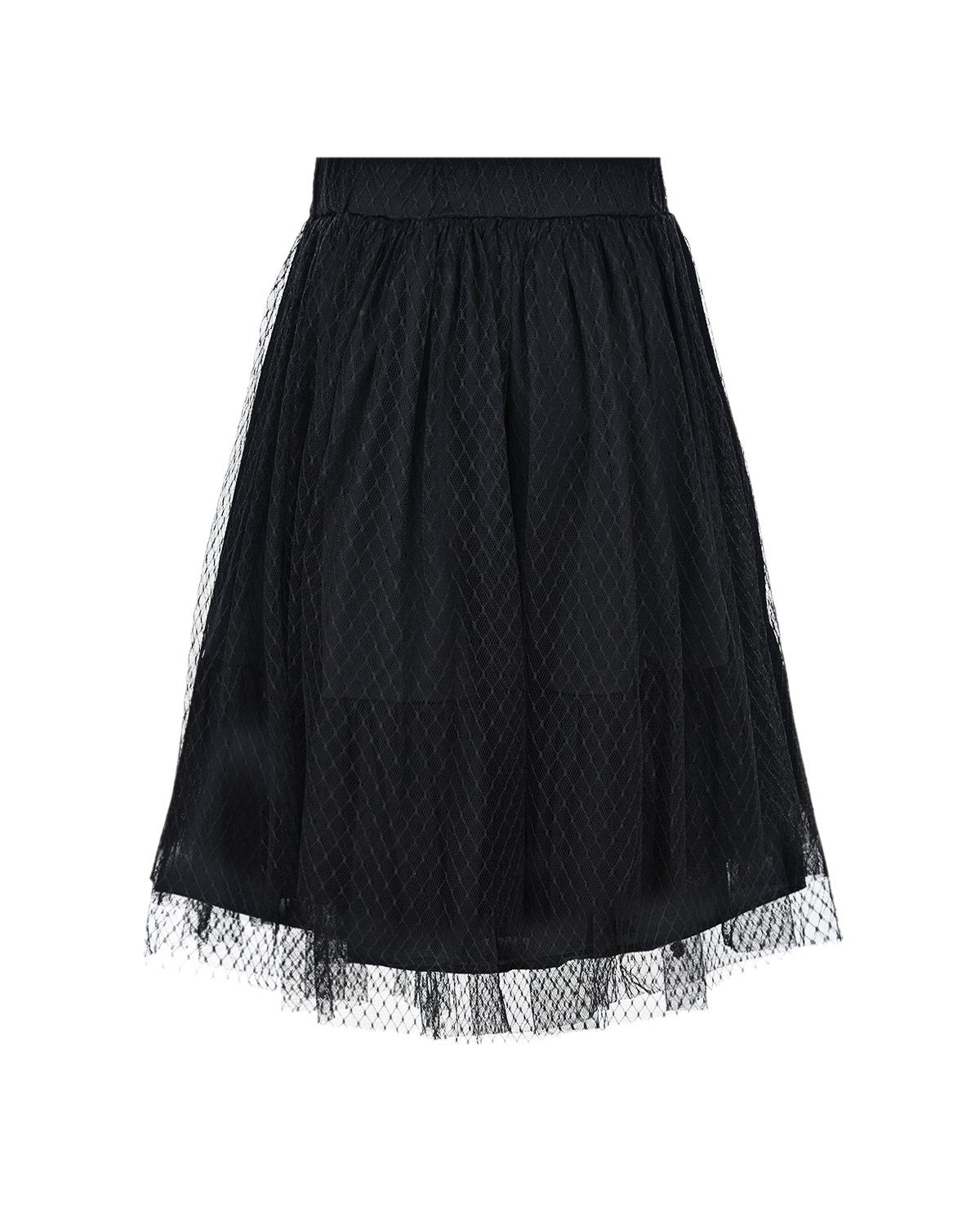 Черная юбка со стразами TWINSET детская, размер 140, цвет черный - фото 2