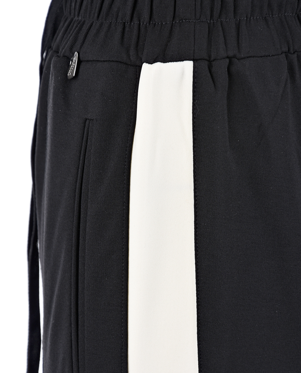 Спортивные брюки с белыми лампасами TWINSET, размер 40, цвет черный - фото 8