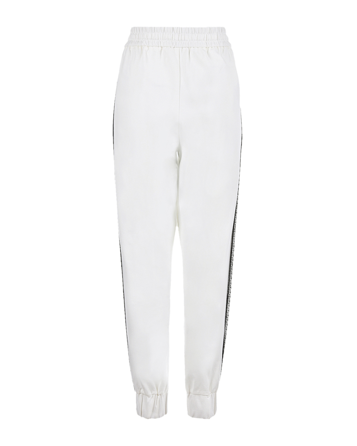 Белые спортивные брюки с черными лампасами TWINSET, размер 42, цвет белый - фото 5