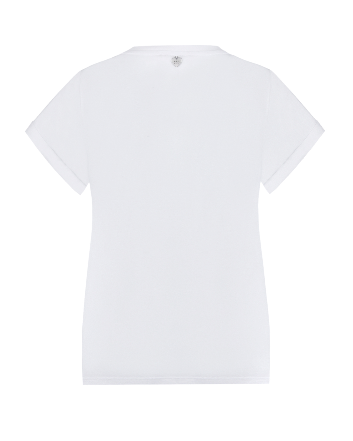 Белая футболка с вышивкой "Звезда" TWINSET, размер 38, цвет белый - фото 6