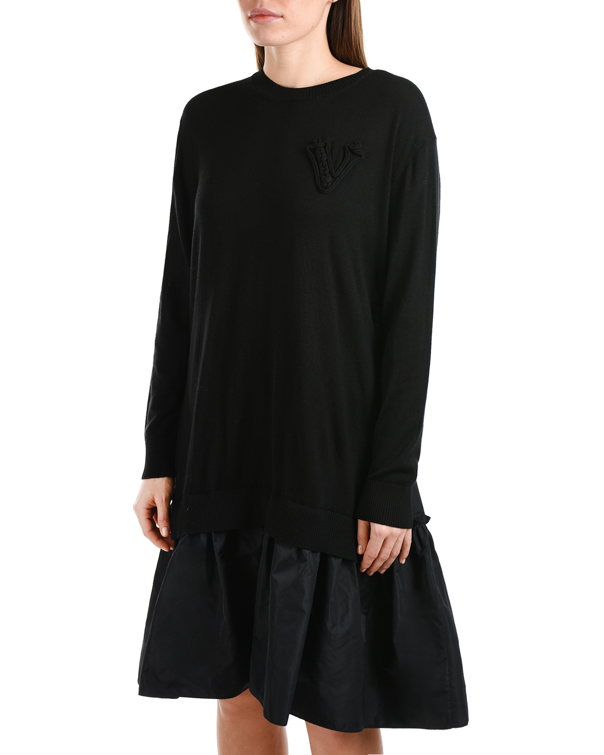 Трикотажное платье черного цвета Vivetta, размер 42 - фото 7