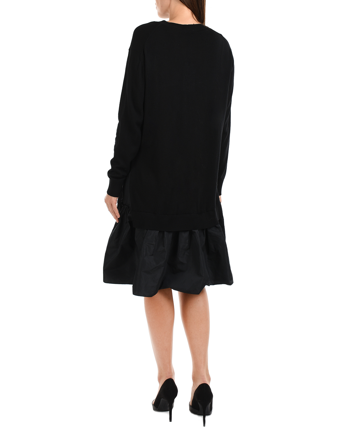 Трикотажное платье черного цвета Vivetta, размер 42 - фото 3