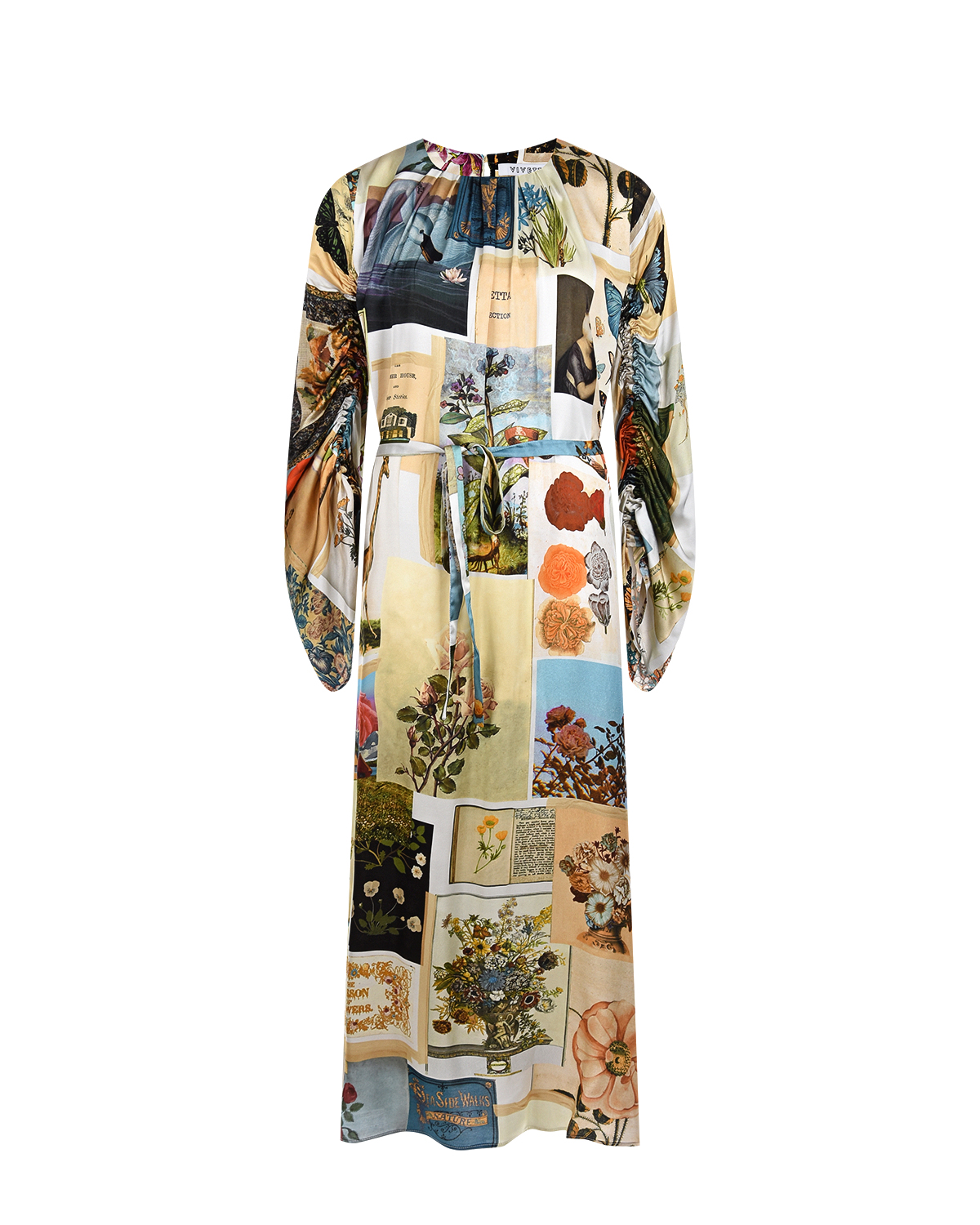 Приталенное платье-миди Vivetta, размер 40, цвет бежевый - фото 1