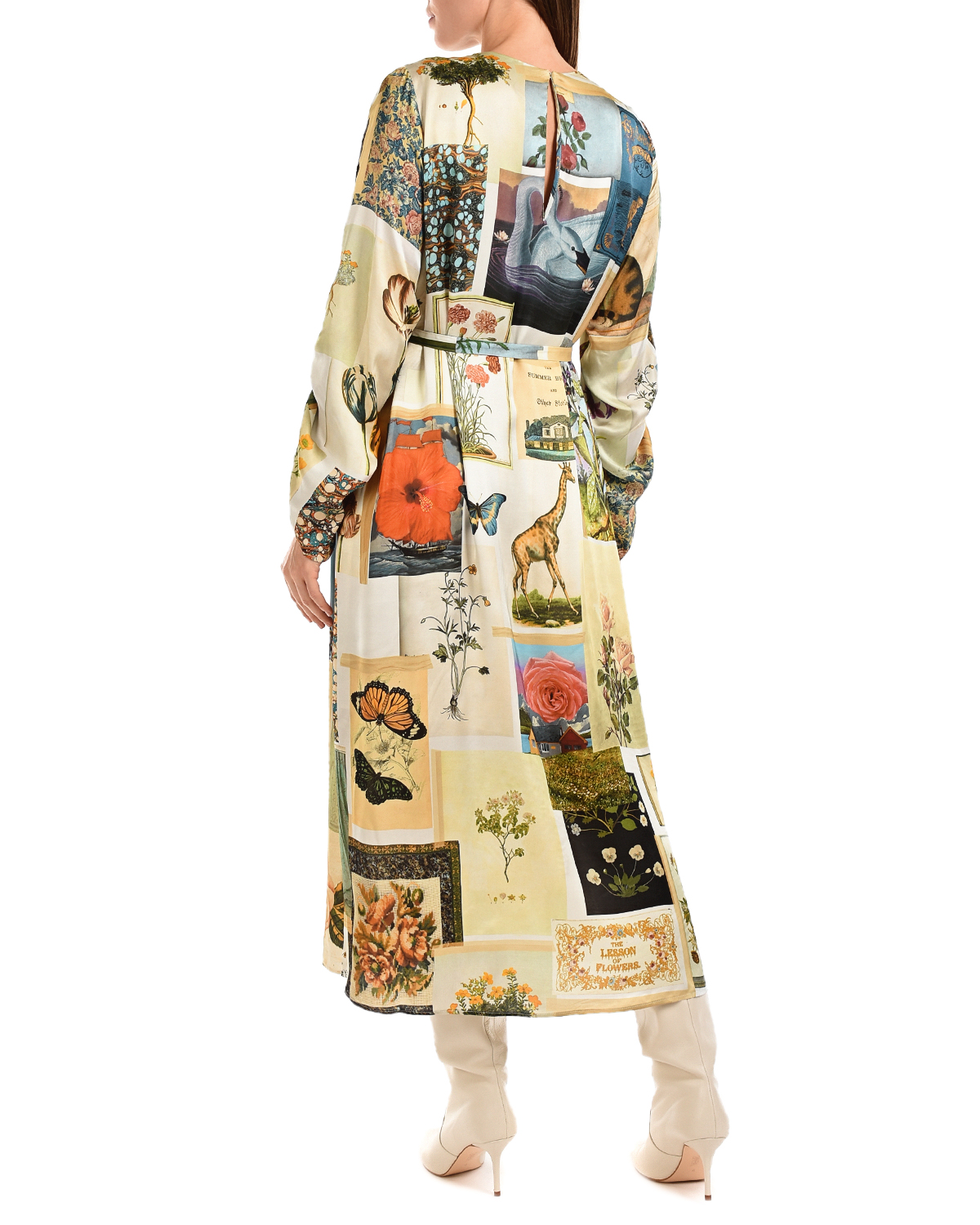 Приталенное платье-миди Vivetta, размер 40, цвет бежевый - фото 3