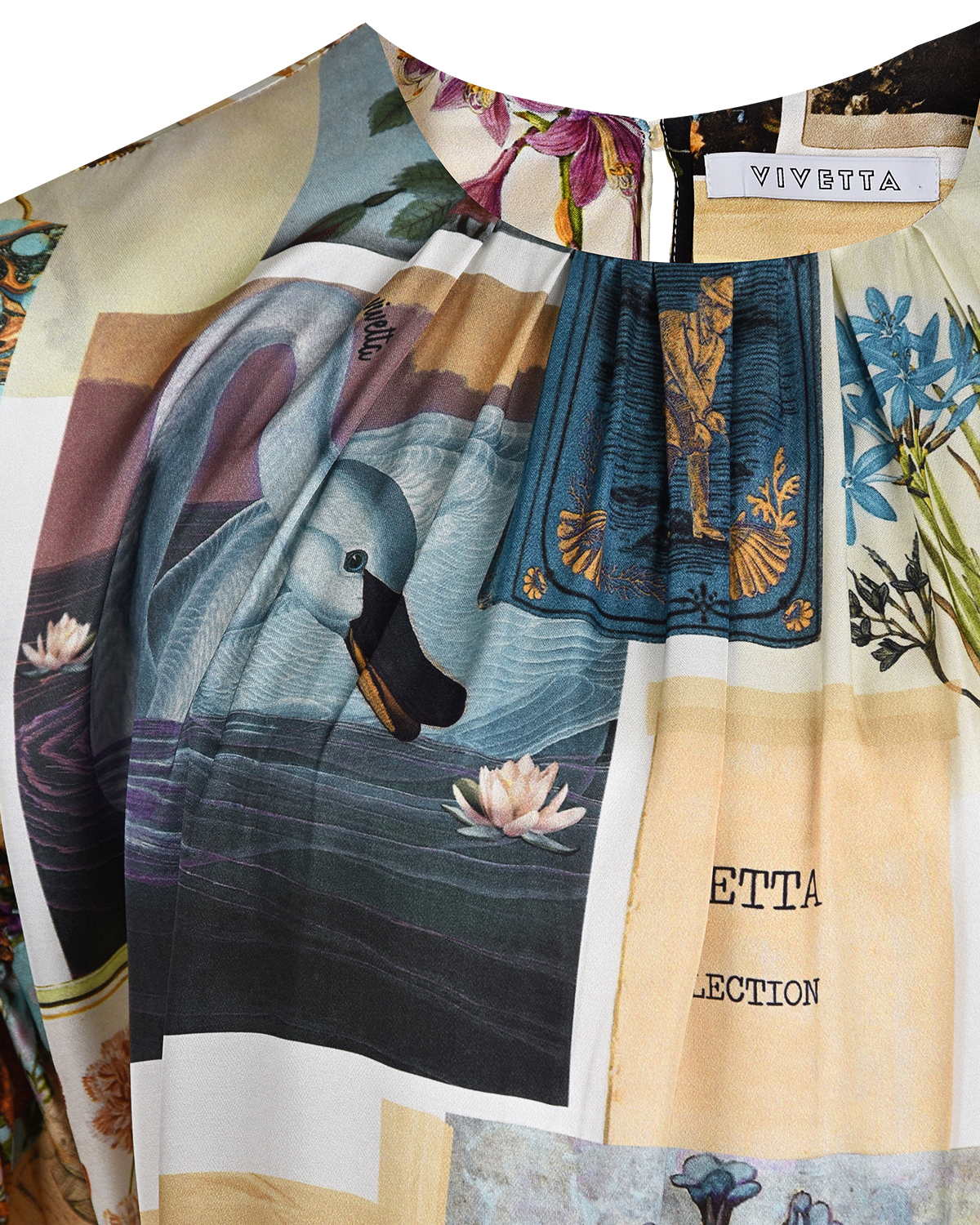Приталенное платье-миди Vivetta, размер 40, цвет бежевый - фото 6