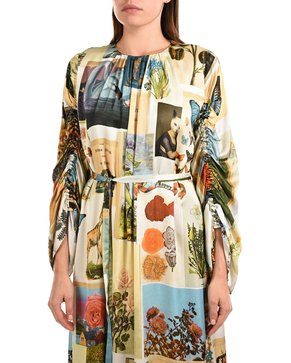 Приталенное платье-миди Vivetta, размер 40, цвет бежевый - фото 7