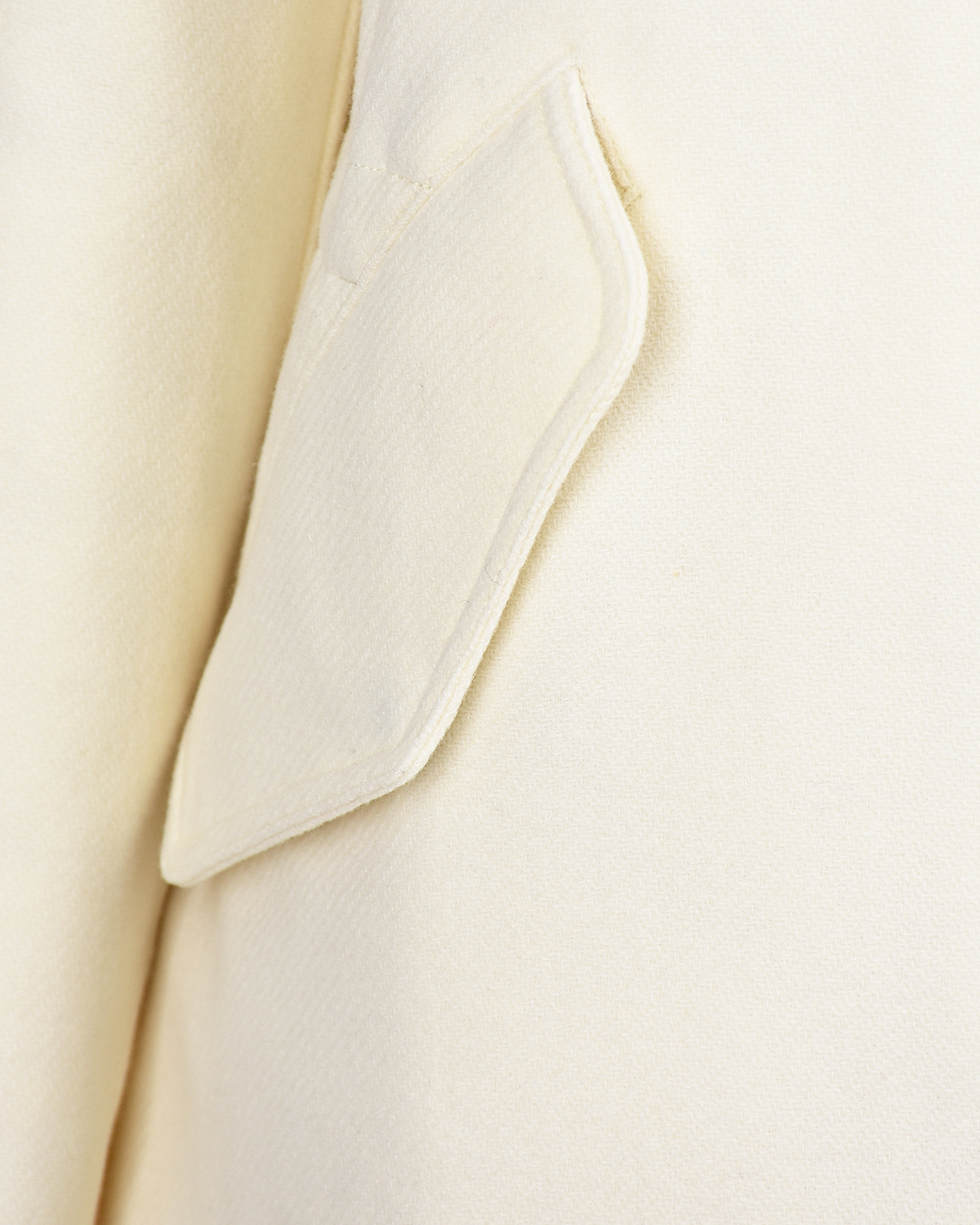 Белое пальто с меховой отделкой Woolrich, размер 42, цвет белый - фото 7