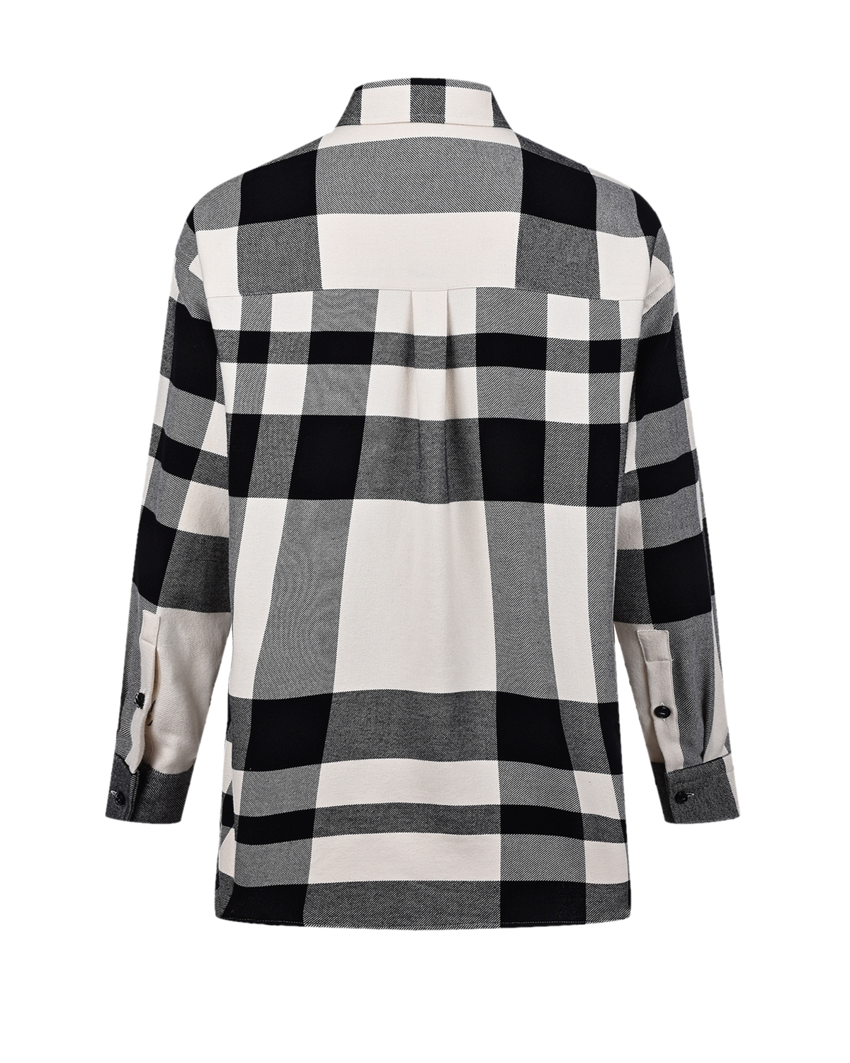 Рубашка в черно-белую клетку Woolrich, размер 42, цвет черный - фото 5