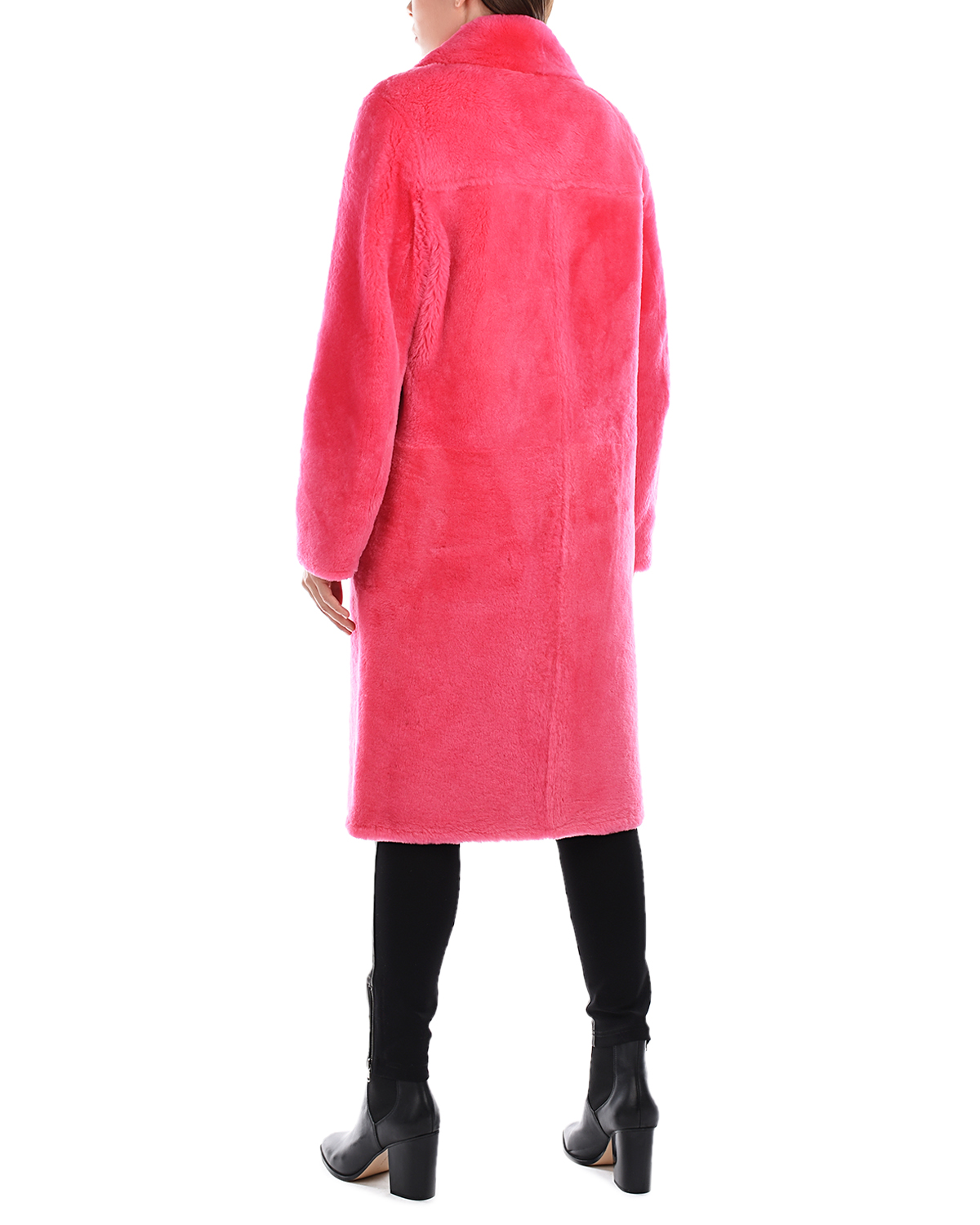 Двубортное меховое пальто Yves Salomon, размер 36, цвет нет цвета - фото 3