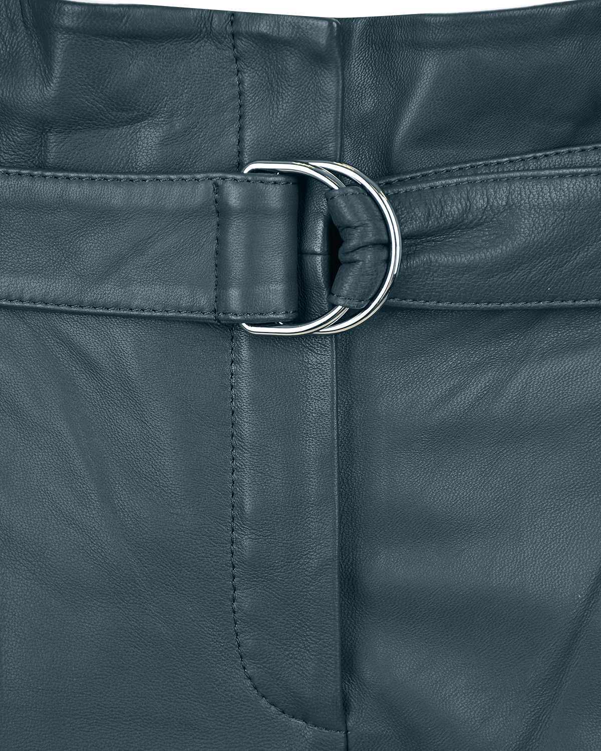 Укороченные брюки из кожи Yves Salomon, размер 36, цвет нет цвета - фото 6