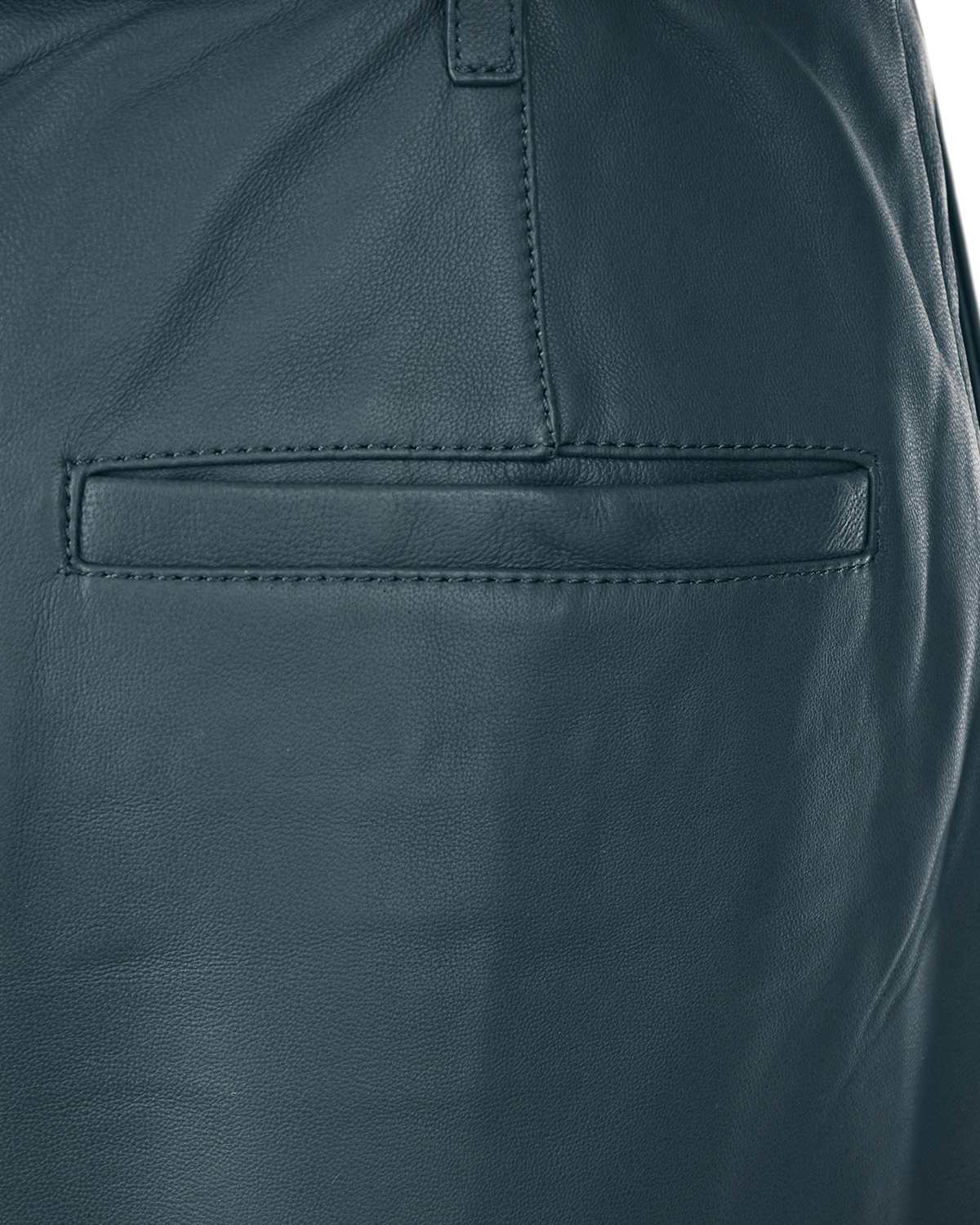 Укороченные брюки из кожи Yves Salomon, размер 36, цвет нет цвета - фото 8
