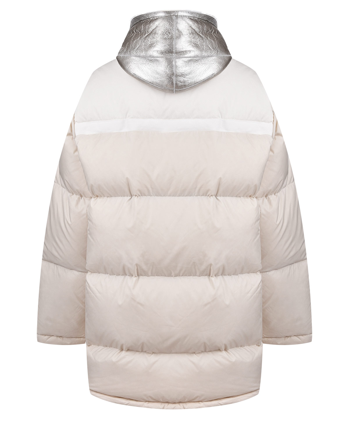 Пуховое пальто 2 в 1 Yves Salomon, размер 38, цвет белый - фото 6