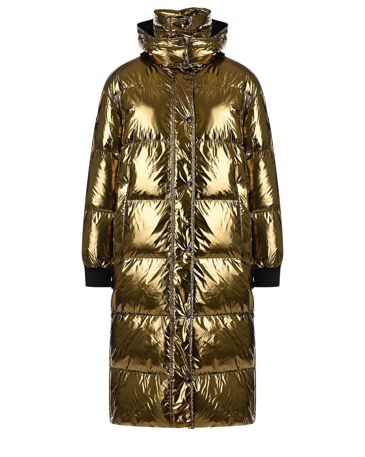 Двусторонее пуховое пальто Yves Salomon, размер 38, цвет золотой - фото 1