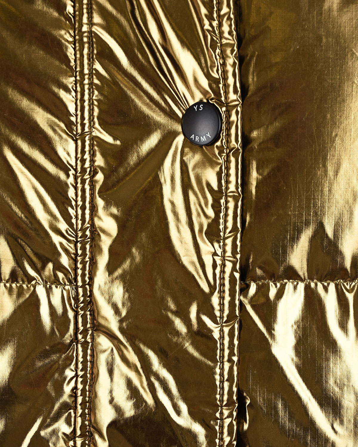Двусторонее пуховое пальто Yves Salomon, размер 38, цвет золотой - фото 10