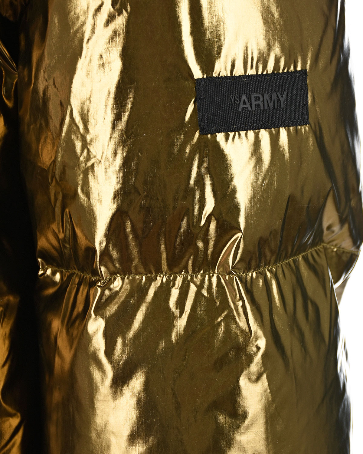 Двусторонее пуховое пальто Yves Salomon, размер 38, цвет золотой - фото 11