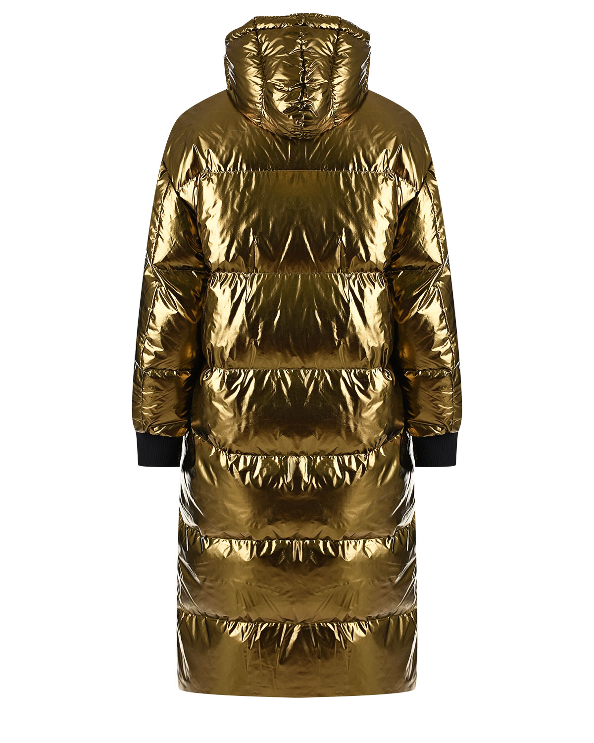 Двусторонее пуховое пальто Yves Salomon, размер 38, цвет золотой - фото 6