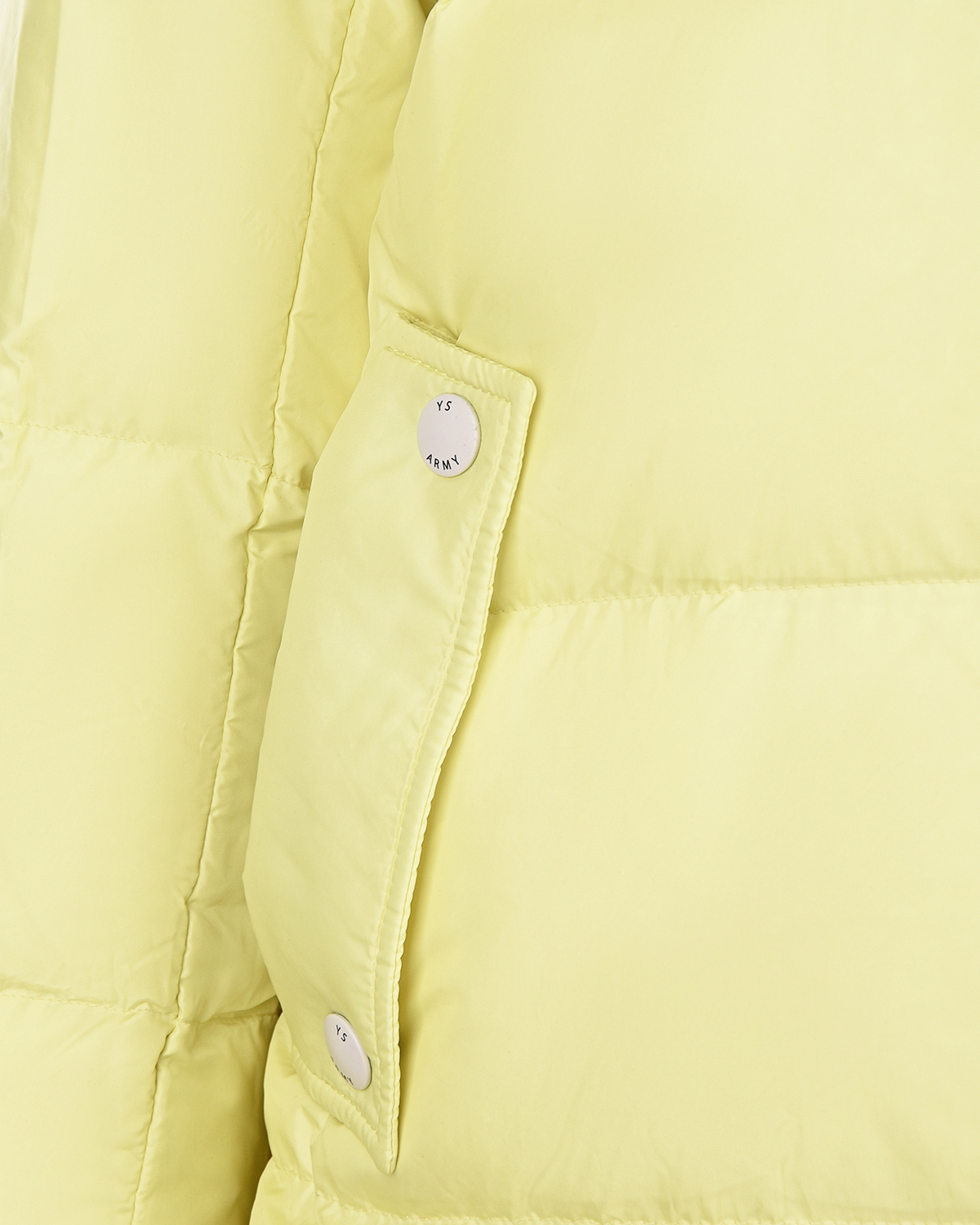 Стеганый пуховик с меховой отделкой Yves Salomon, размер 36, цвет желтый - фото 10