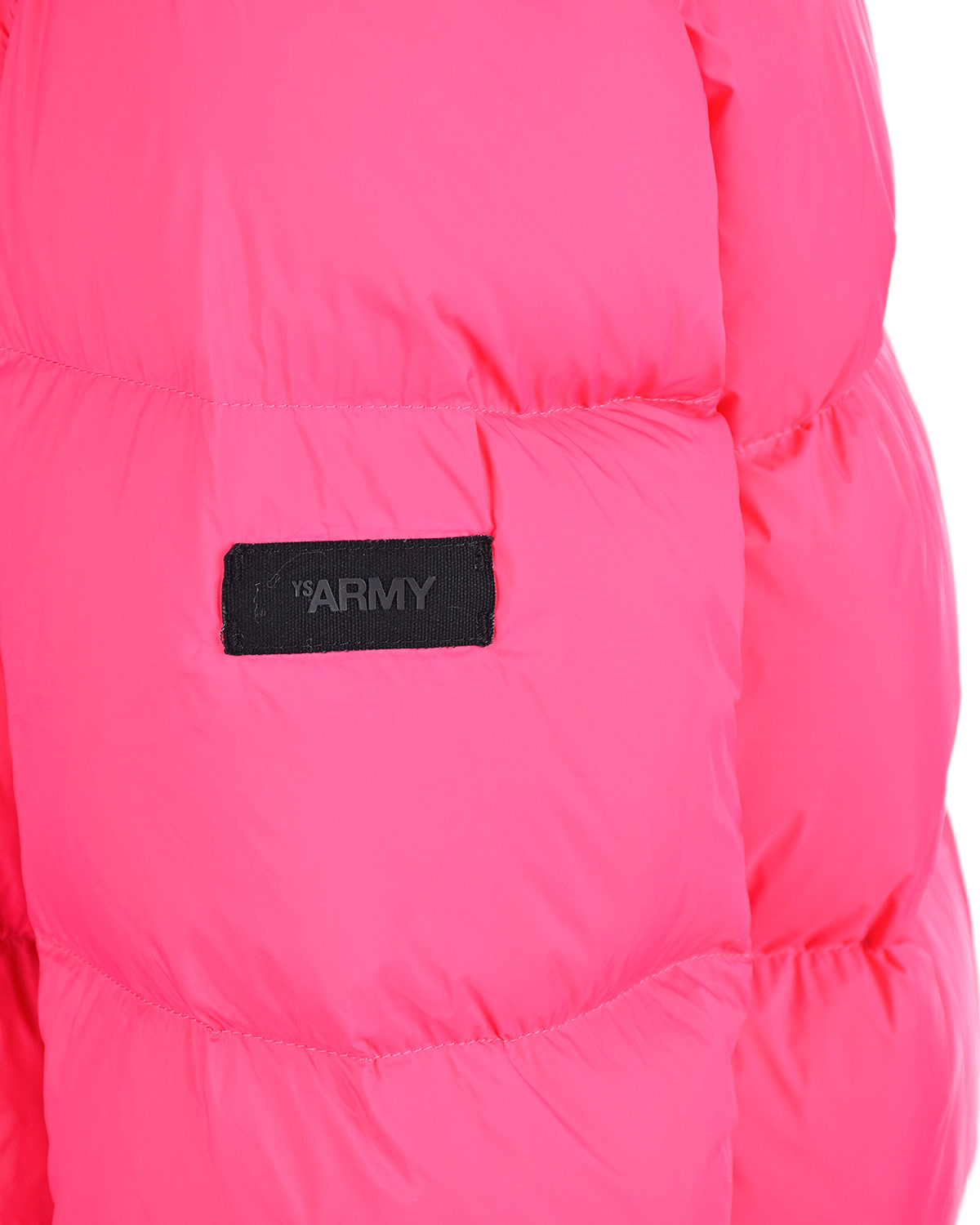 Розовое пальто-пуховик с меховой отделкой Yves Salomon, размер 36, цвет нет цвета - фото 7