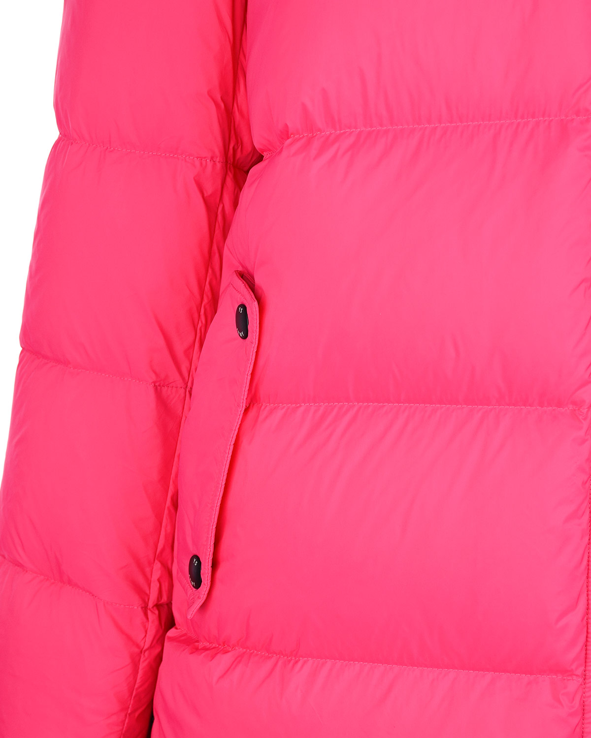 Розовое пальто-пуховик с меховой отделкой Yves Salomon, размер 36, цвет нет цвета - фото 6