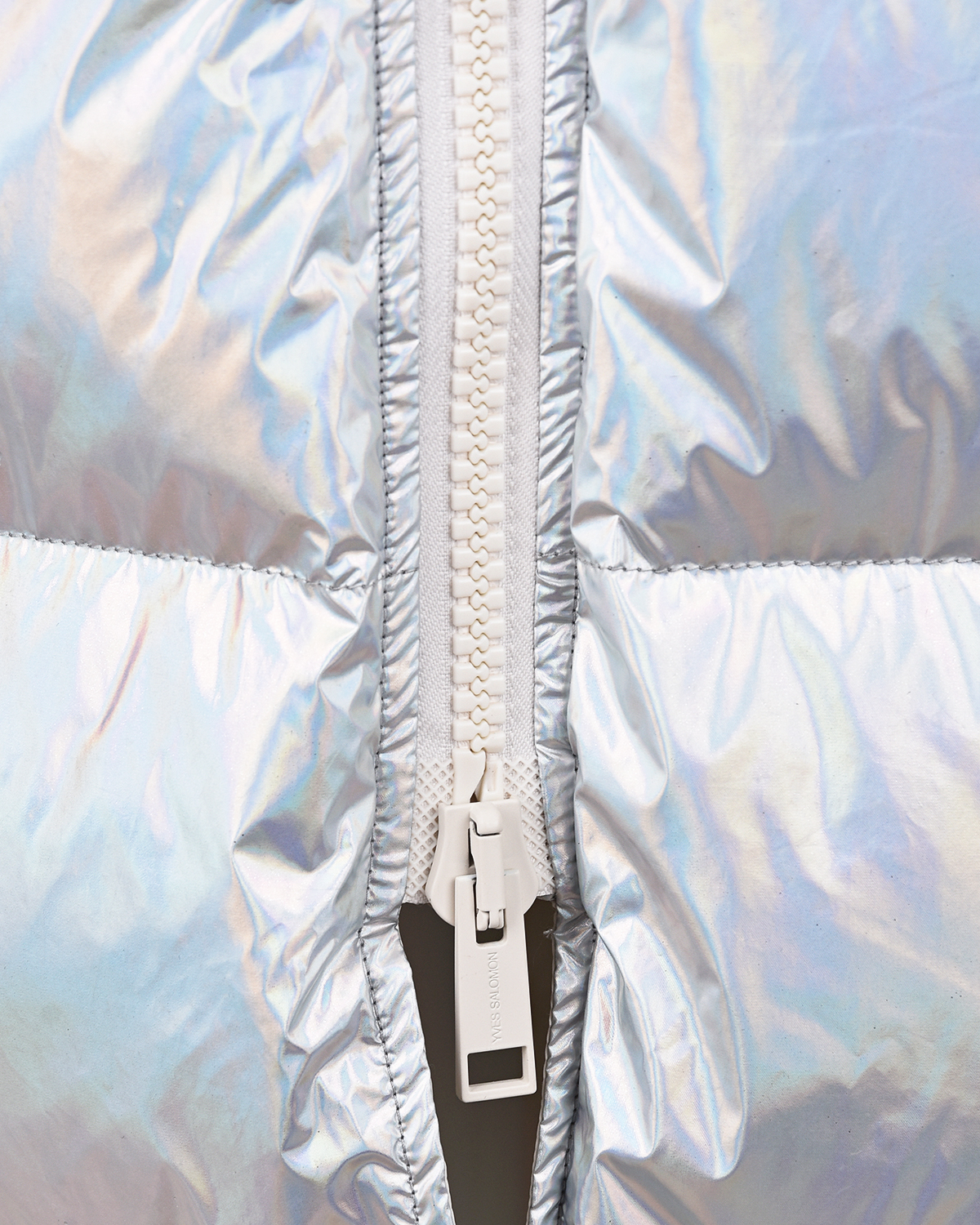 Белые пуховик с меховой отделкой Yves Salomon, размер 38, цвет белый - фото 10