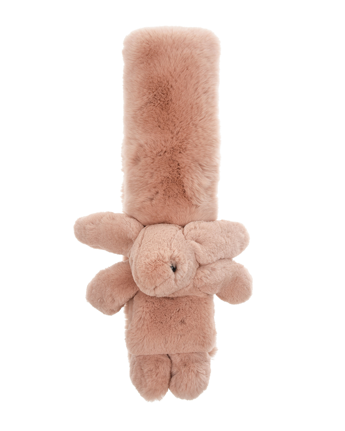 Меховой шарф Yves Salomon детский, размер unica, цвет розовый - фото 2