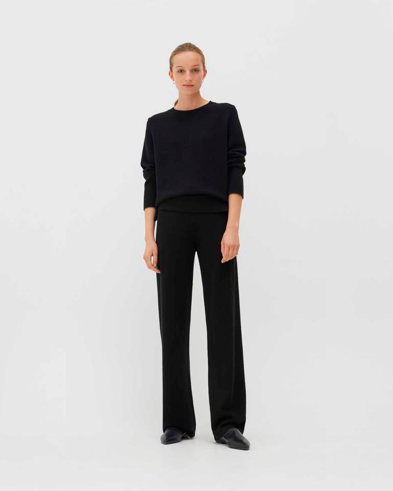 Черные брюки с поясом на кулиске Chinti&Parker, размер 38, цвет черный - фото 5