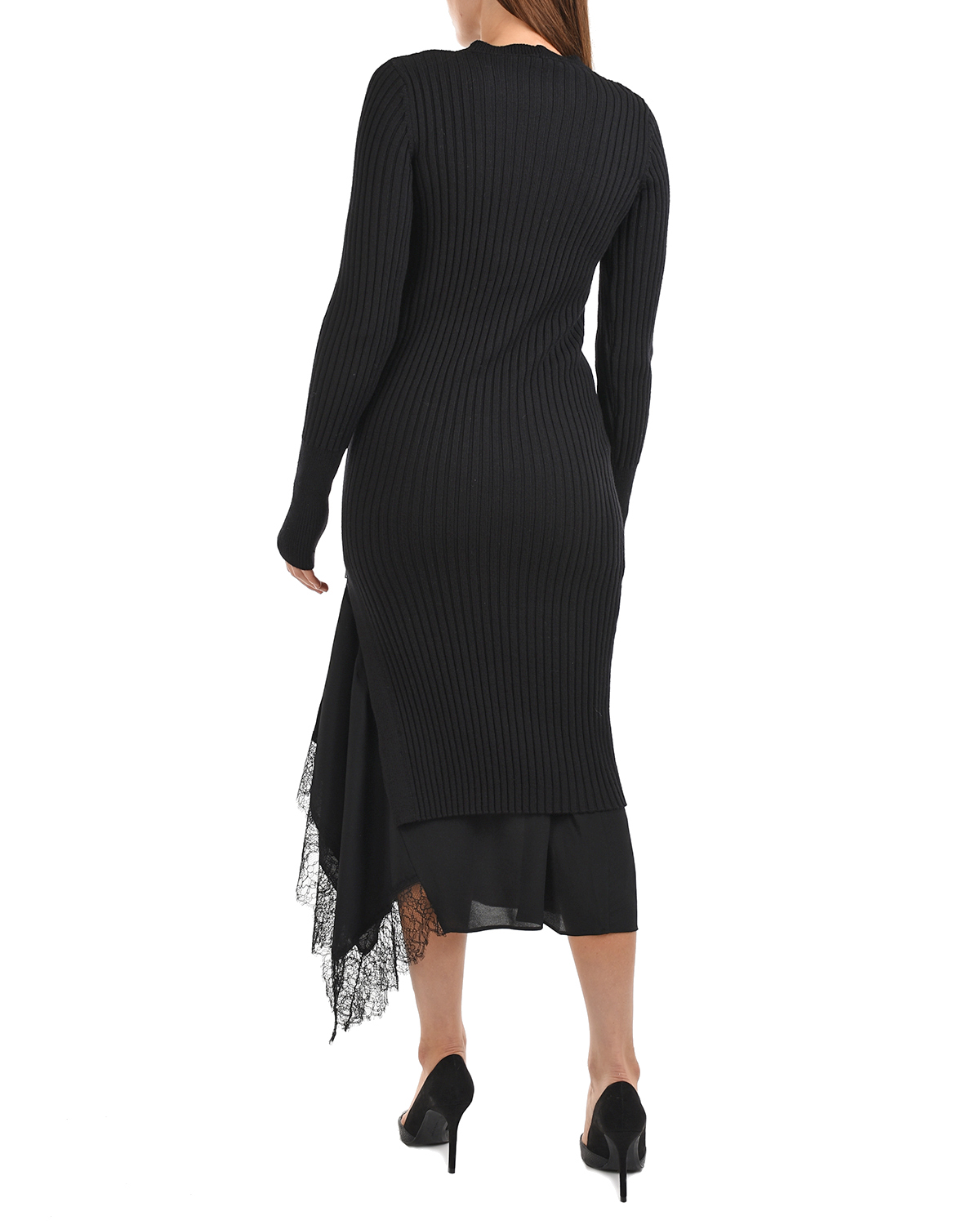 Черное платье 2 в 1 No. 21, размер 42, цвет черный - фото 3