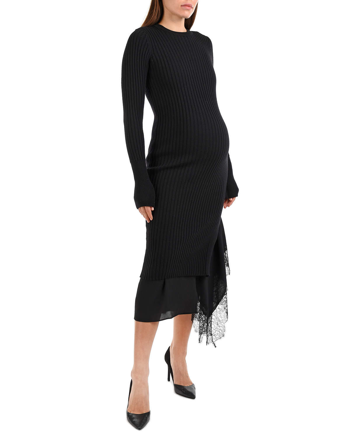 Черное платье 2 в 1 No. 21, размер 42, цвет черный - фото 4