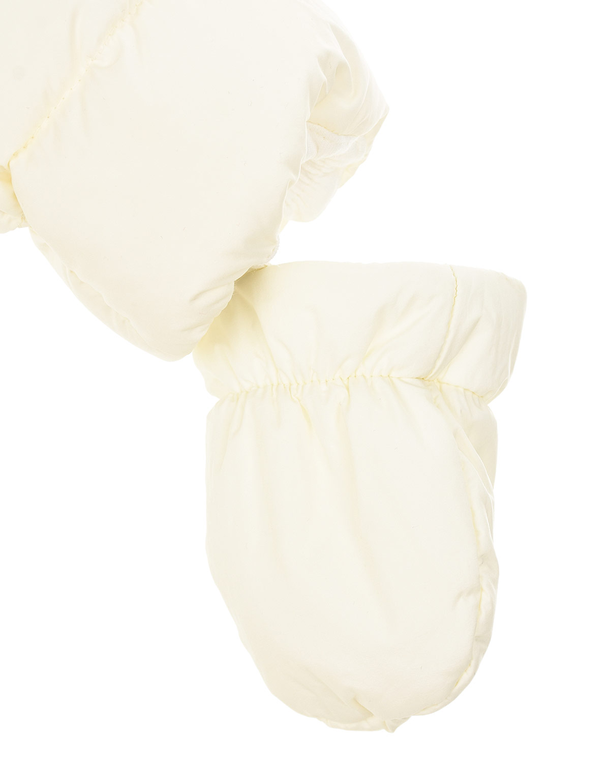 Белый комбинезон с логотипом Moncler детский, размер 62, цвет кремовый - фото 3