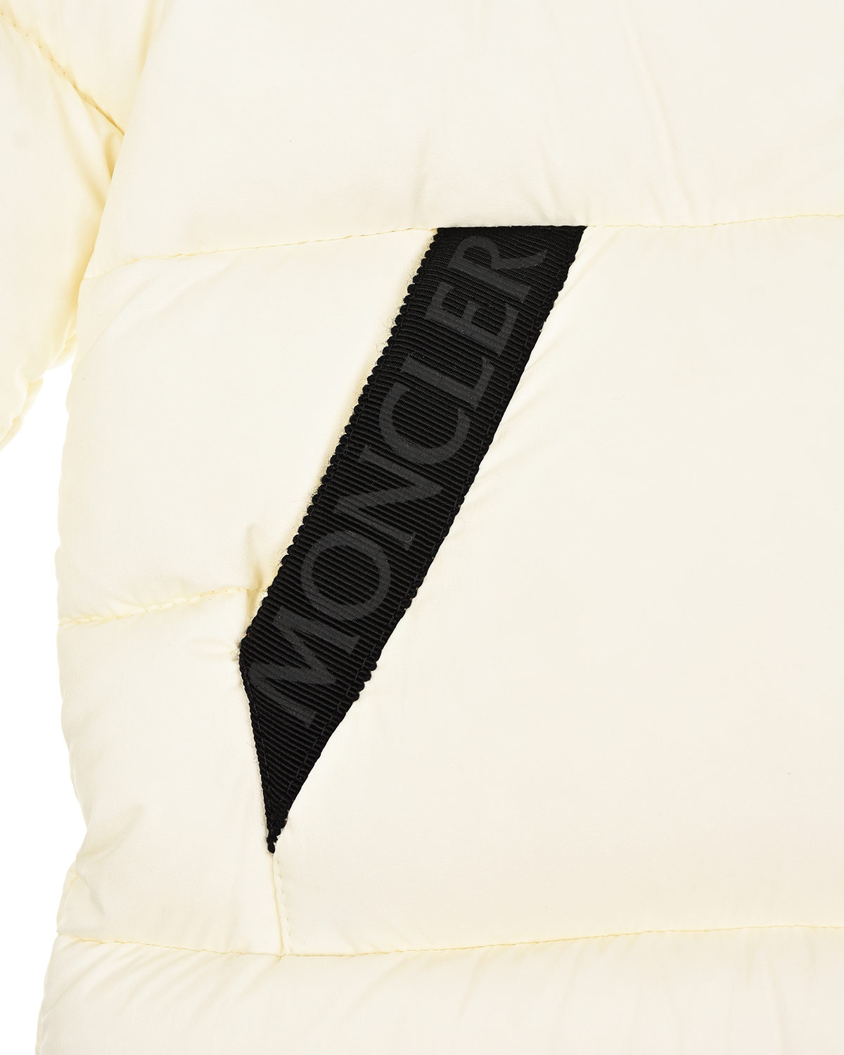 Белый комбинезон с логотипом Moncler детский, размер 62, цвет кремовый - фото 6