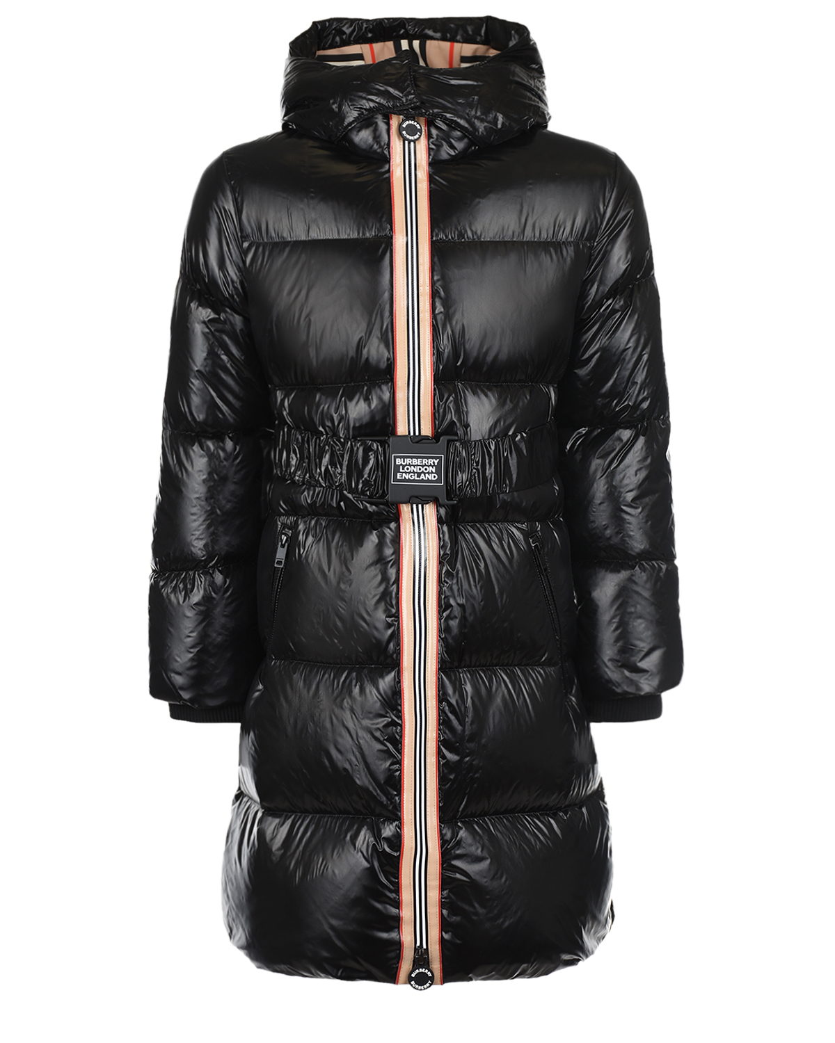 

Черное пальто-пуховик Burberry детское, Черный, Черное пальто-пуховик Burberry детское