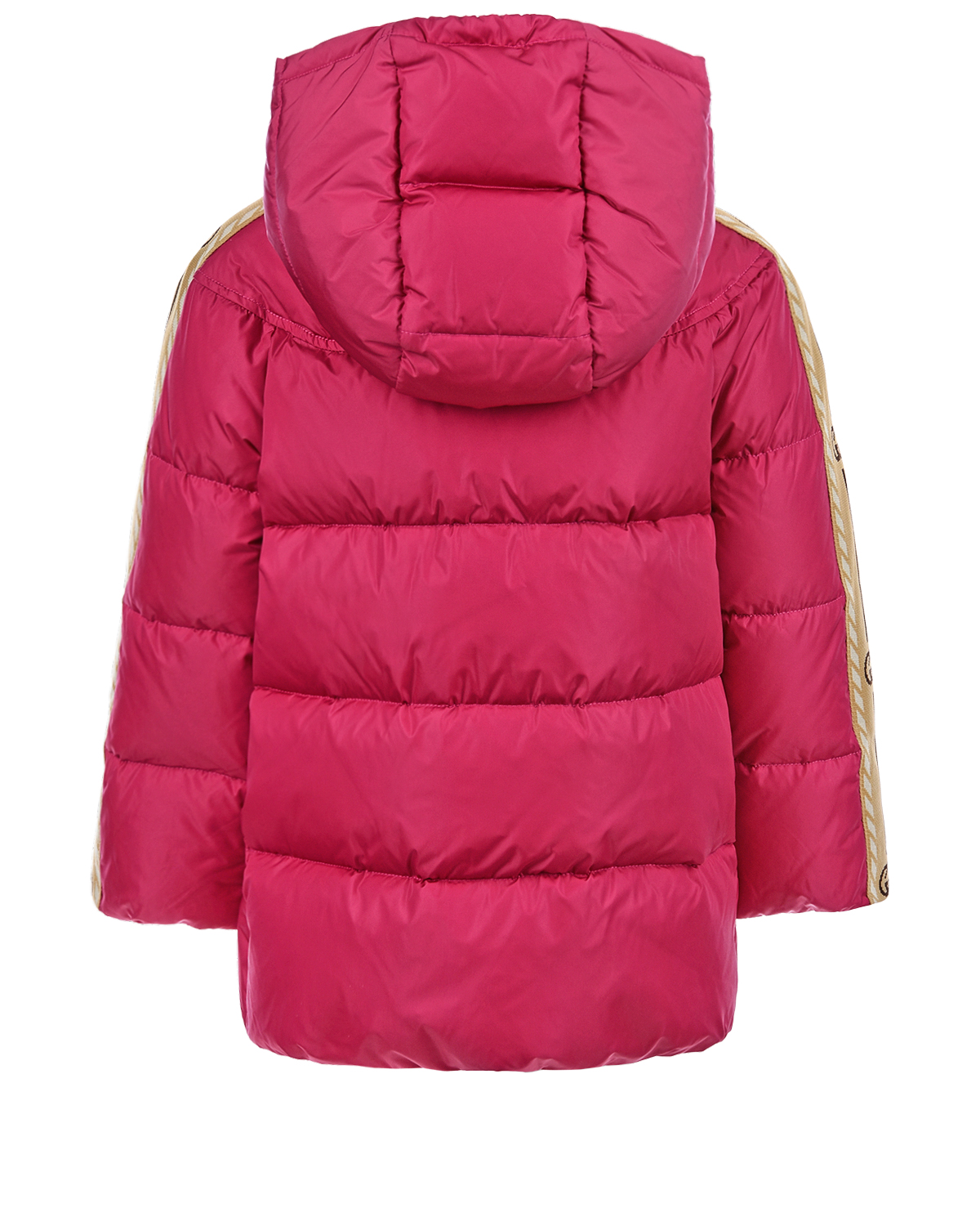 Куртка с трикотажными лампасами на рукавах GUCCI детская, размер 104, цвет розовый - фото 2
