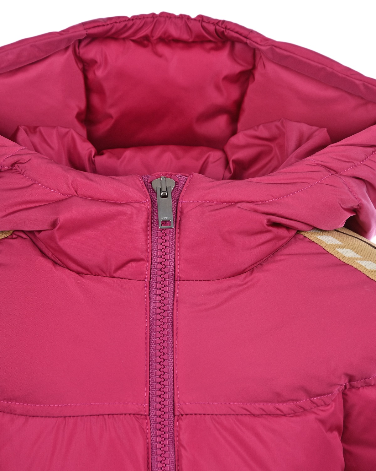 Куртка с трикотажными лампасами на рукавах GUCCI детская, размер 104, цвет розовый - фото 3