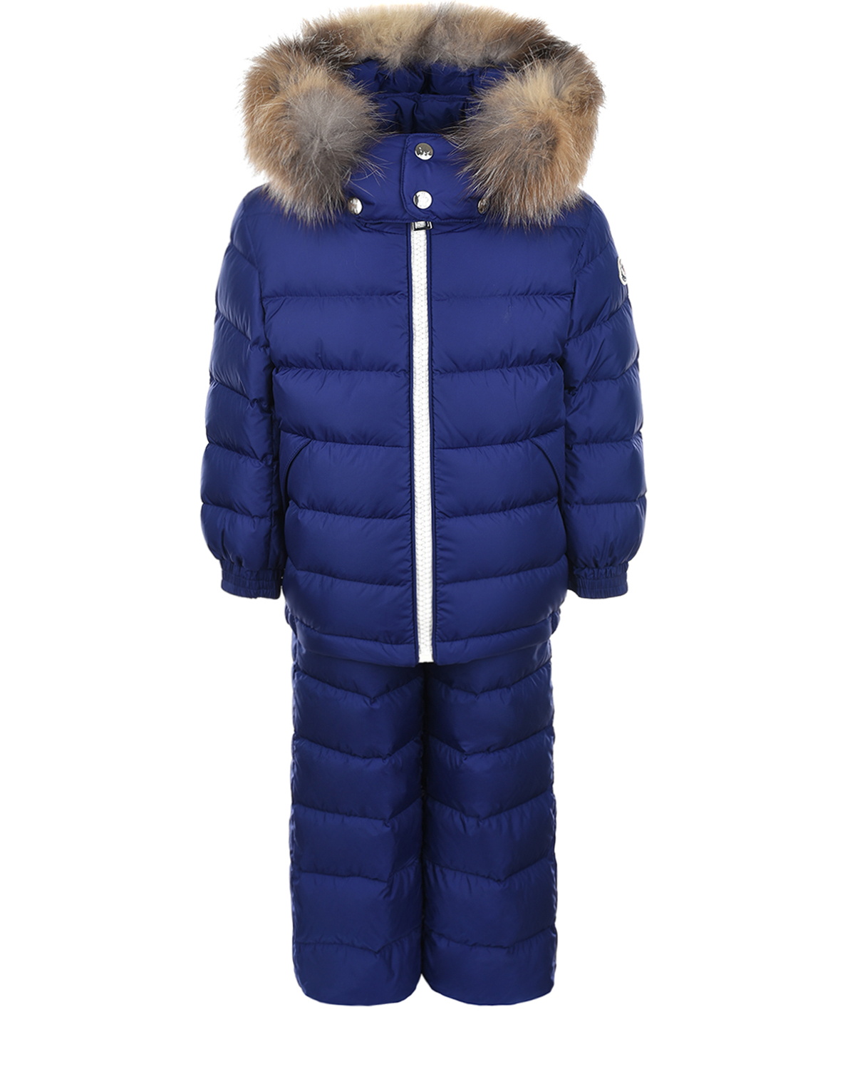 Зимний комплект синего цвета Moncler детский, размер 104