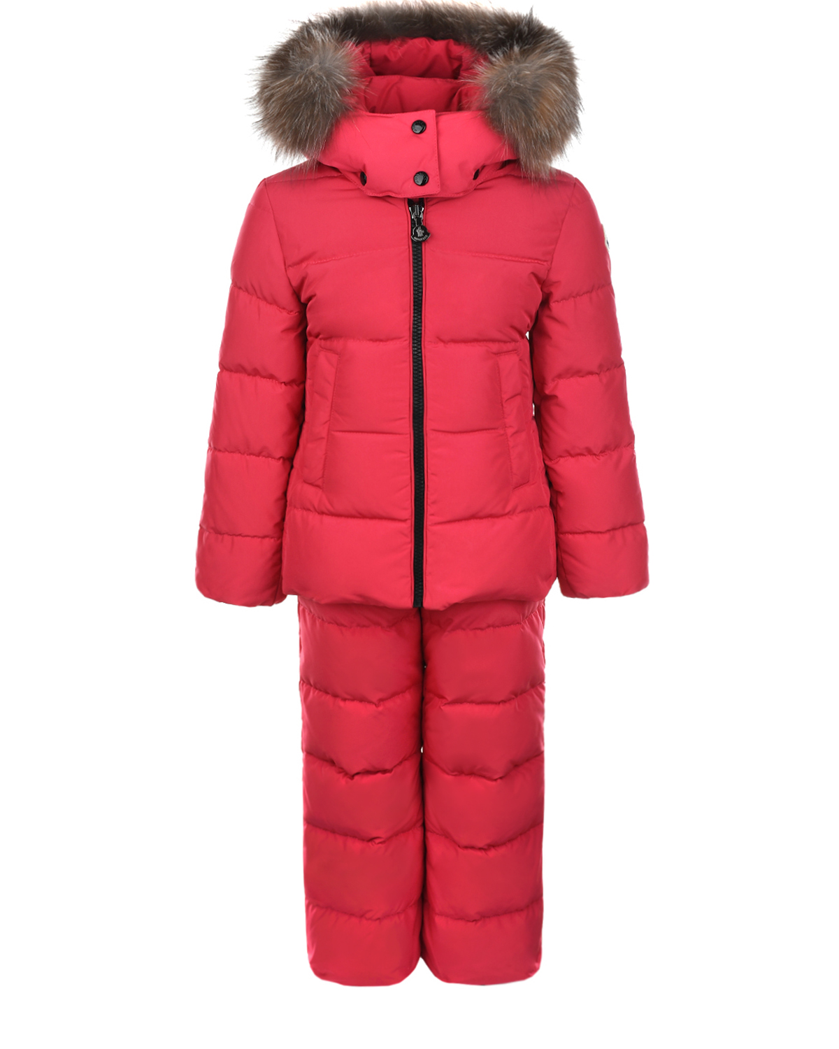 Зимний комплект цвета фуксии Moncler детский, размер 104 - фото 1