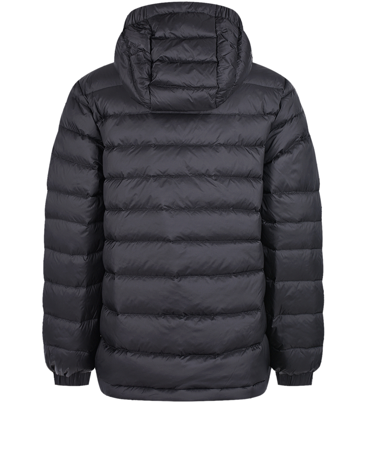 Черная стеганая куртка-пуховик Calvin Klein детская, размер 140, цвет нет цвета - фото 2
