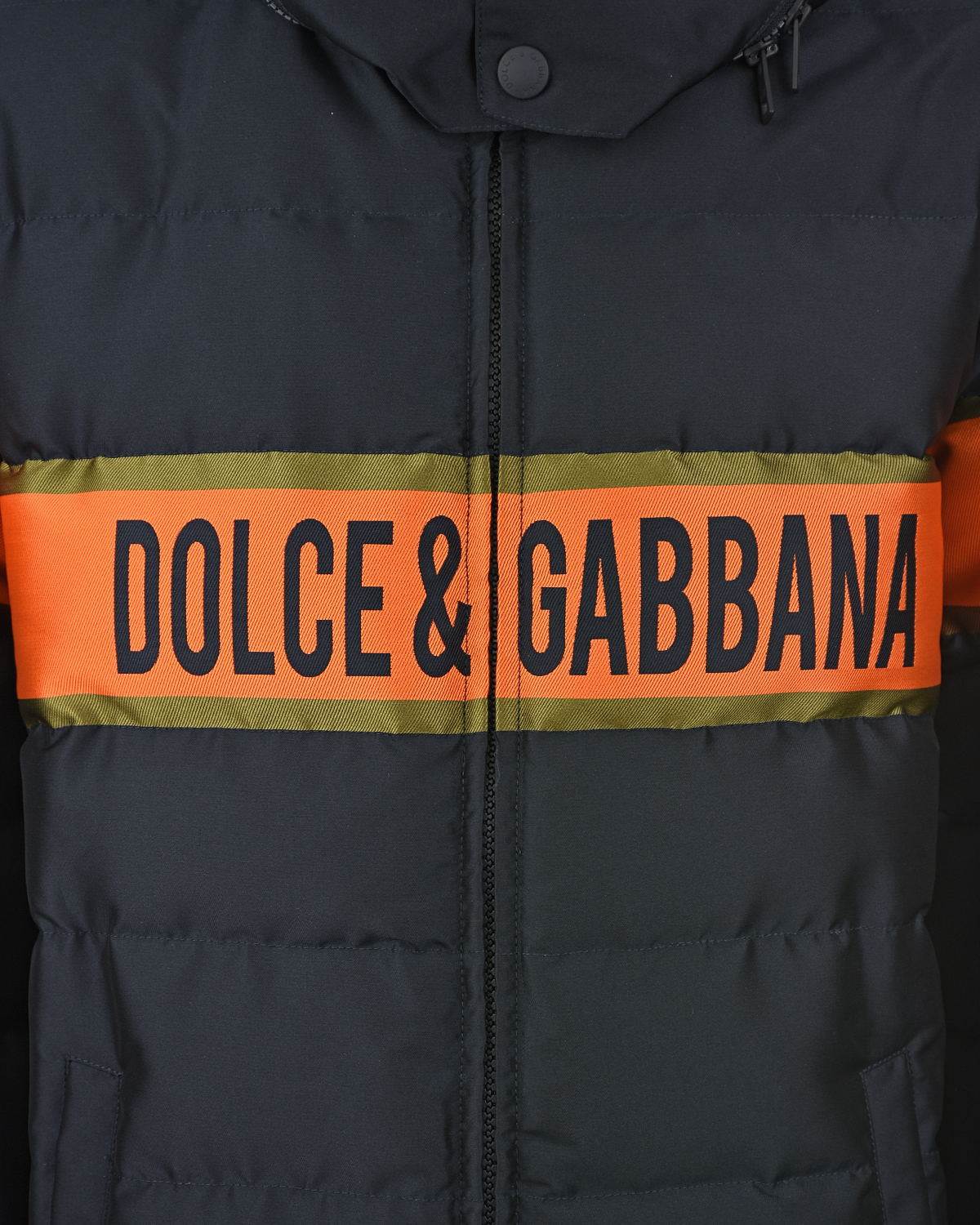 Синяя куртка с двойным капюшоном Dolce&Gabbana детская, размер 128, цвет мультиколор - фото 5