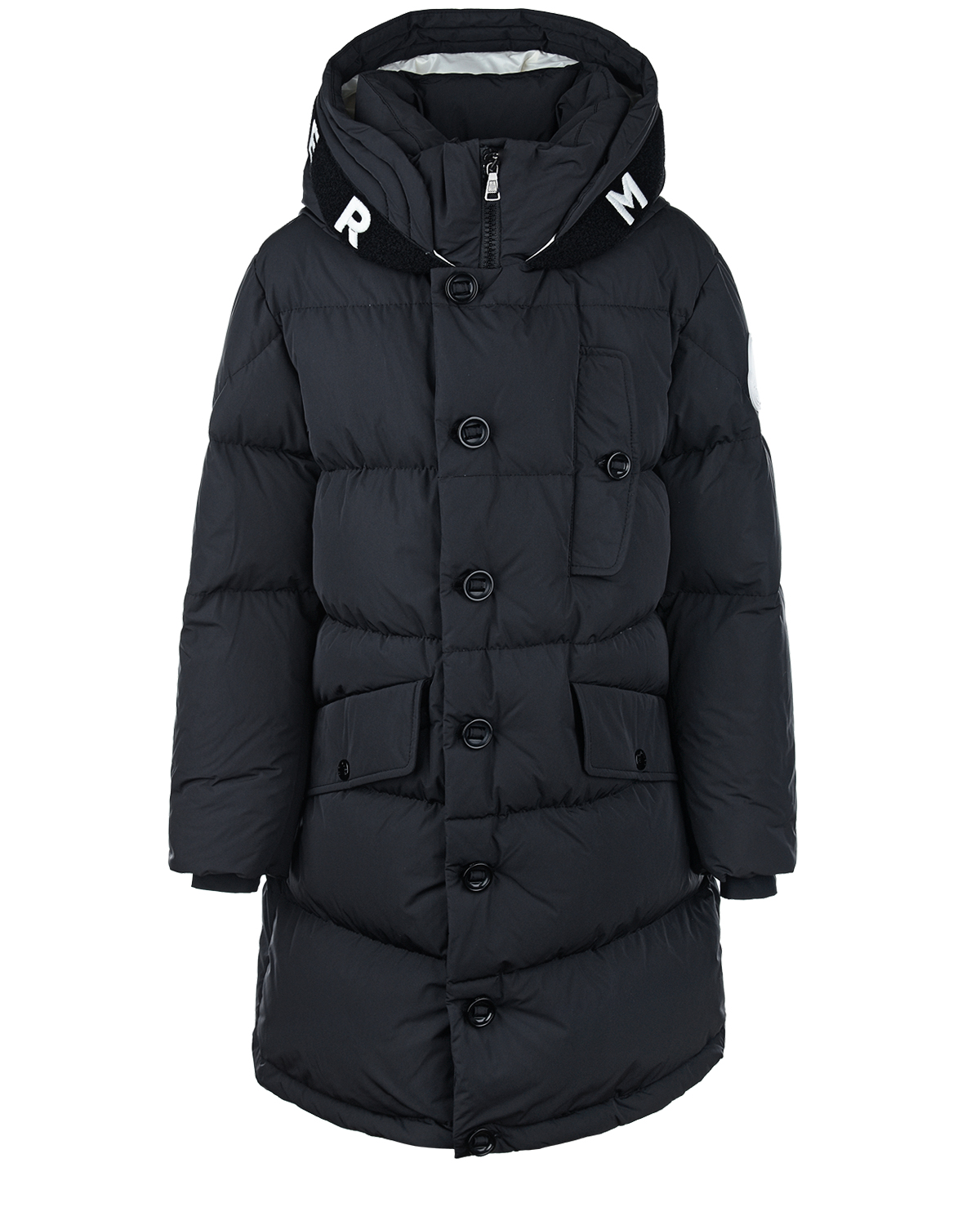 Зимняя куртка для мальчиков черного цвета Moncler