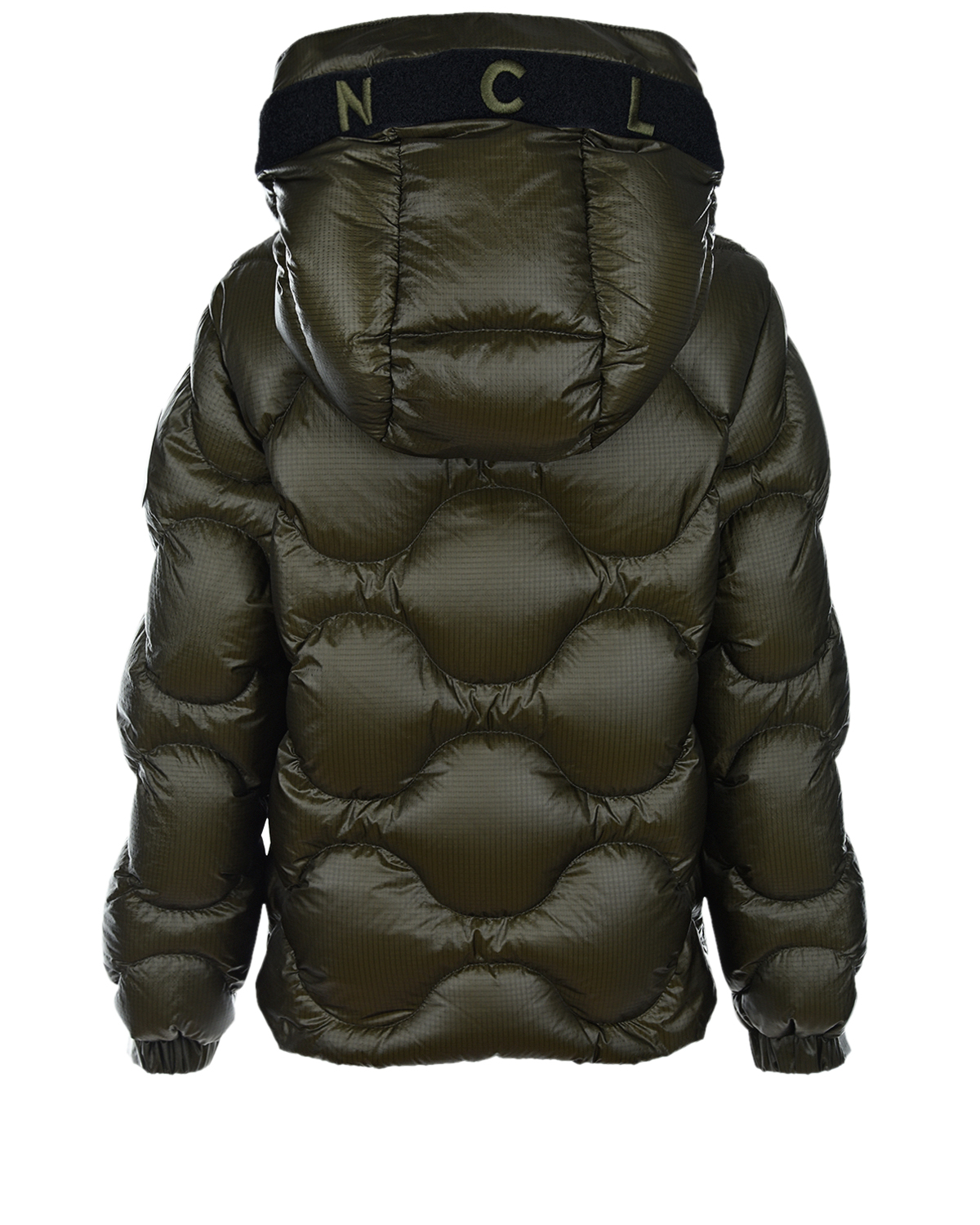Стеганая куртка цвета хаки Moncler детская, размер 128 - фото 2