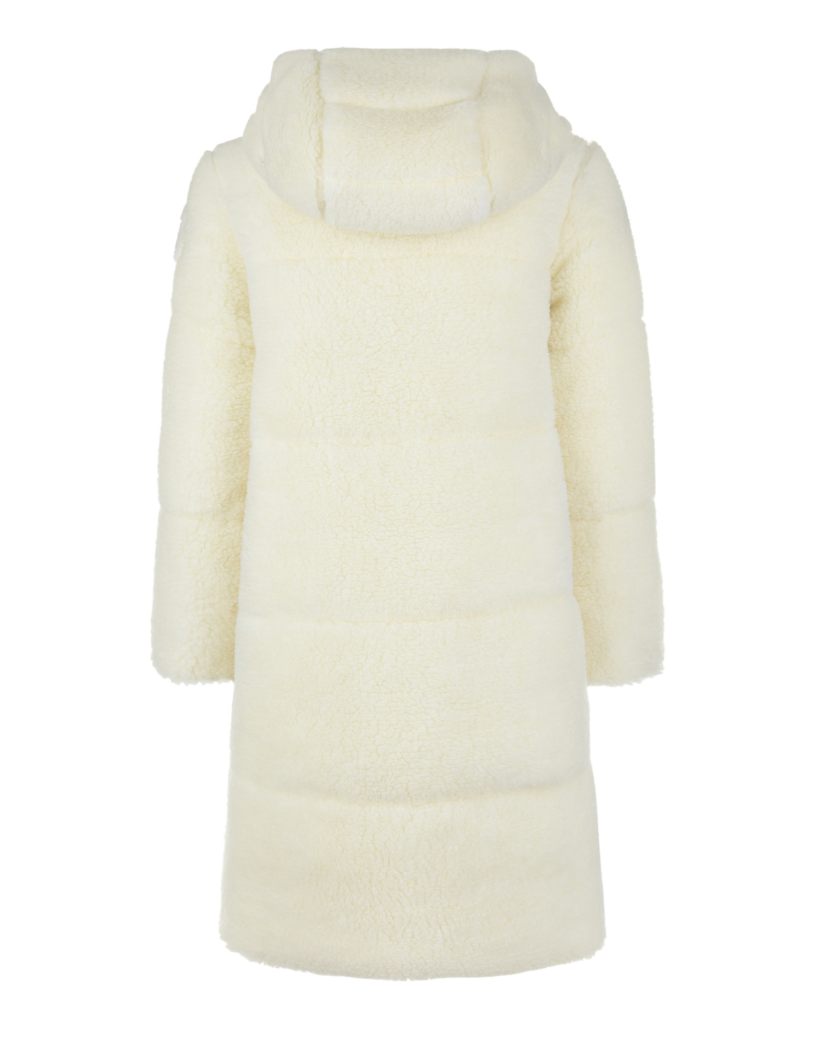 Зимнее двустороннее пальто для девочек Moncler детское, размер 140, цвет белый - фото 2