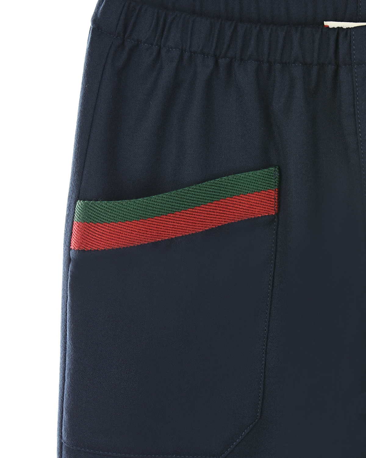 Классические брюки из шерсти GUCCI детские, размер 128, цвет синий - фото 4