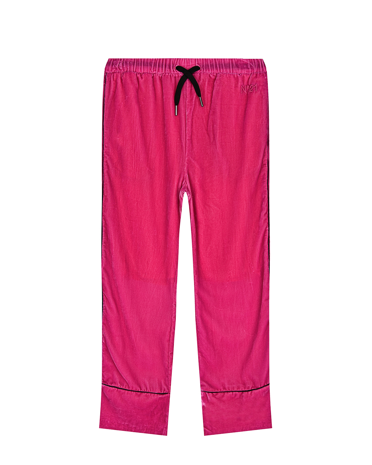 Вельветовые брюки цвета фуксии No. 21 детские, размер 164